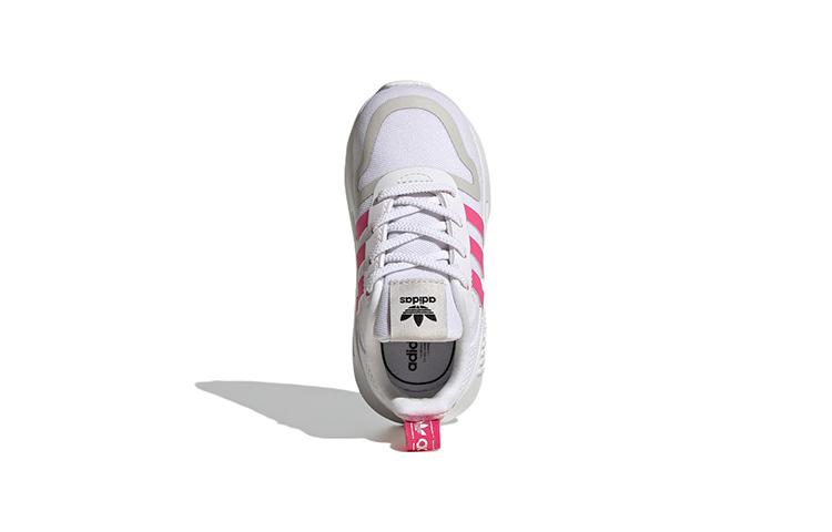 Adidas Originals Multi Abrasion Resistant Breathable Low top Casual Shoes White Gray Pink Infant And Toddler GX4261