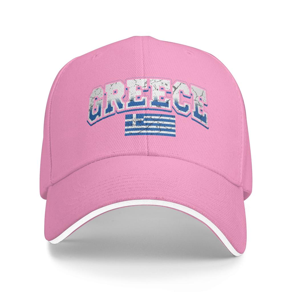 Griechische Flagge Griechenland Hellas Hellenisch Lässige Baseballkappe Wandern Angeln Trucker-Mütze Sommer Herren Damen Stilvolle Baseballkappen