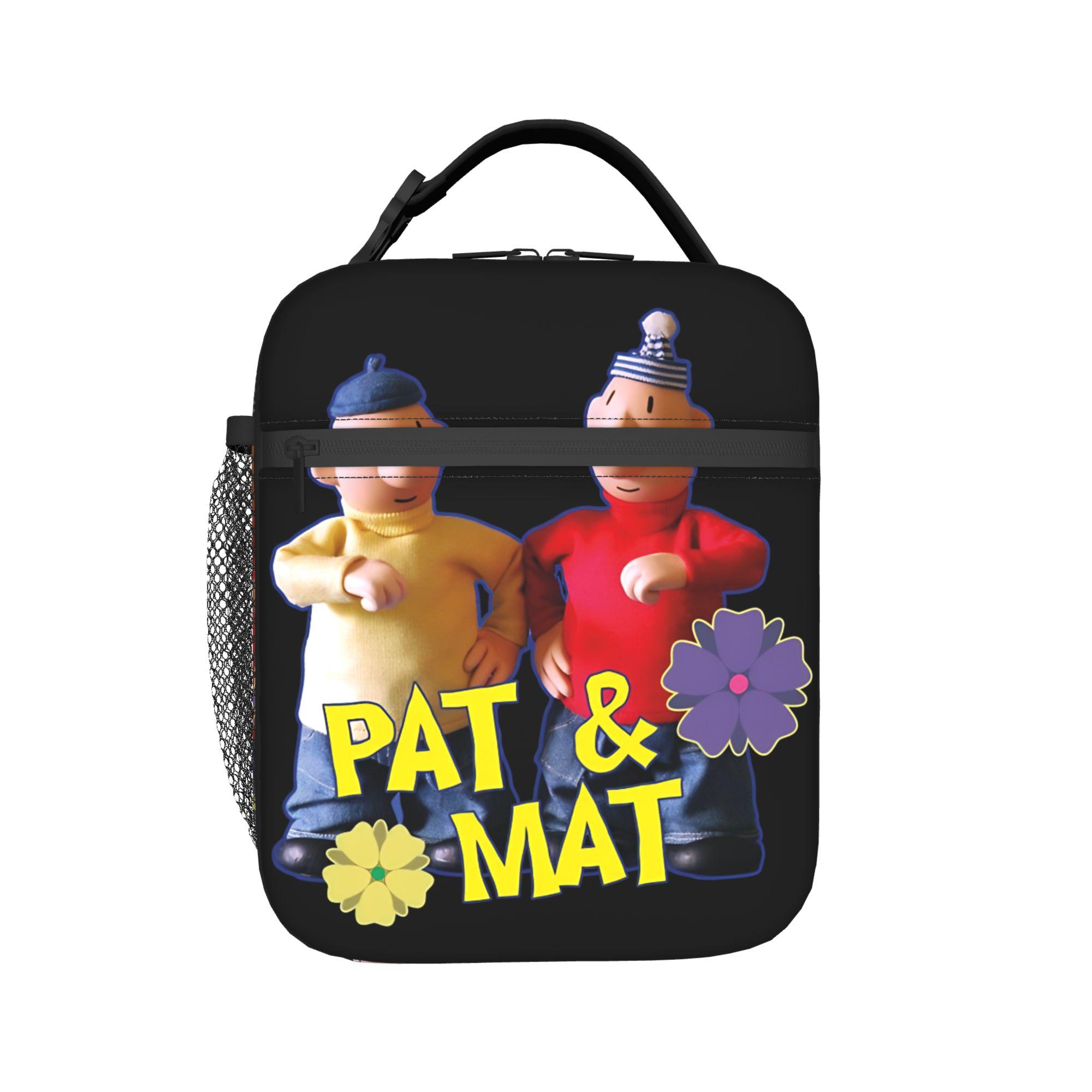 Pat and Mat cartoon Anime? Thermal Insulated Lunch Bag for Office Portable Bento Box Men Women Thermal Cooler Lunch Boxes One Size
