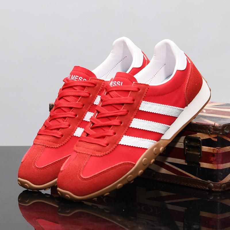 

Large size spring and autumn new men s shoes, light and breathable lace-up non-slip Forrest Gump sports shoes, men s and women s same versatile canvas 46 is one size thinner бордовий