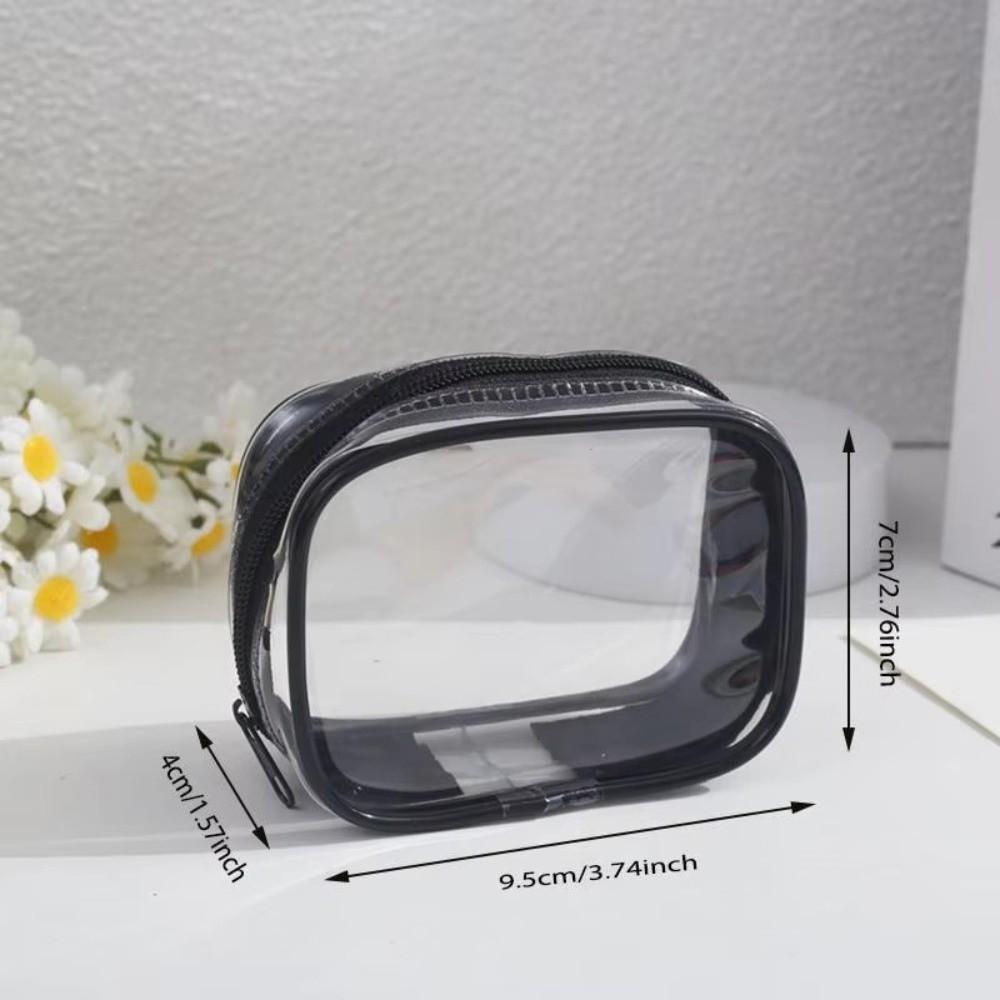 Nouveau Sac de Rangement Transparent à Fermeture Éclair Anti-poussière Mini Portable Multifonctionnel Sac d'Extérieur Étui de Protection Imperméable Écouteurs Chargeurs