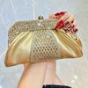 Gifts Diamond Embedded Evening Dress Handbag Elegant Large Capacity Clutch Bag Tote Bag for Ladies Party And Banquet