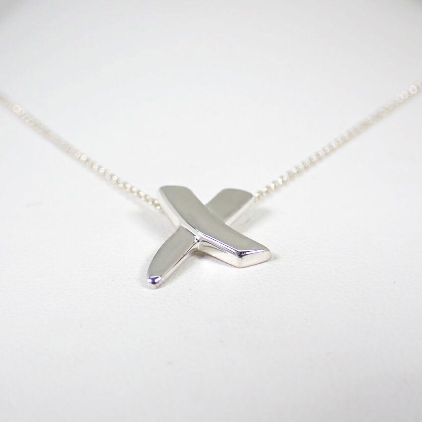 [Used] TIFFANY/Tiffany 925 Kiss Pendant/Necklace/g410-26