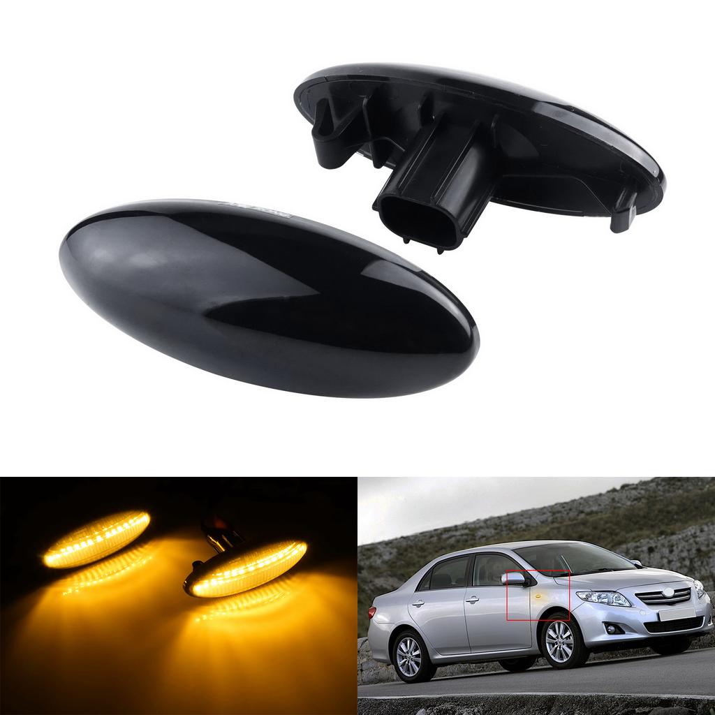 Sequential LED Side Indicator Turn Signal Light for Toyota RAV4 III Yaris 06-09 Auris E15 07-10 Dynamic LED Side Marker Light