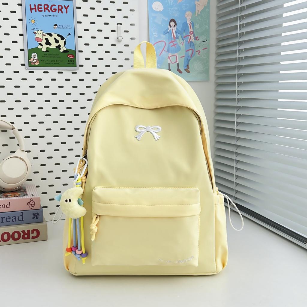New Butterfly Knot High-Fashion Korean Style Commuter Student Backpack Large Capacity Travel Bag