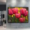5D bricolage fleurs tulipes point de croix strass diamant dessin broderie mosaïque décor à la maison