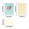 Paper 3D Flower and Hummingbirds Greeting Card Handmade Foldable Blessing Card