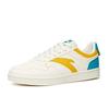 Anta Leather Casual Non-Slip Shock Absorption Low-Top Sneakers Men Sneakers White Yellow 912118009-6