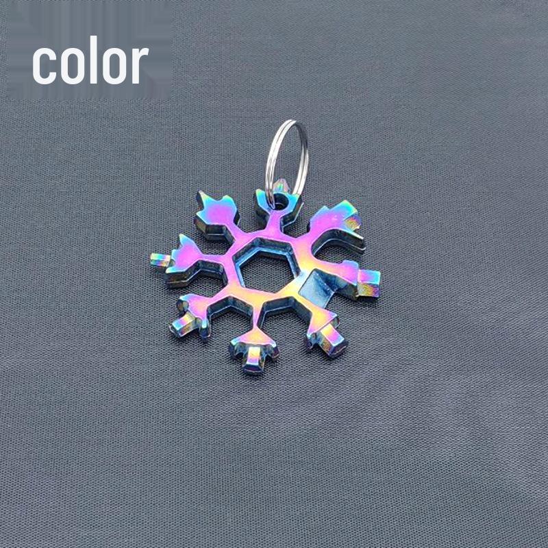 Colorful 18-in-1 Snowflake Multi-Tool Wrench
