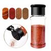 10Pcs Kitchen Salt Pepper Shakers 60/100Ml Plastic Empty Seasoning Storage Bottle