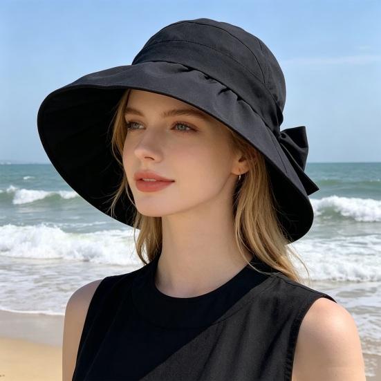 Summer Hat Wide Brim UV Protection Lightweight Vinyl Empty Top Sun Hat Face Shaping Sunshade Hat Sun Protection Headwear
