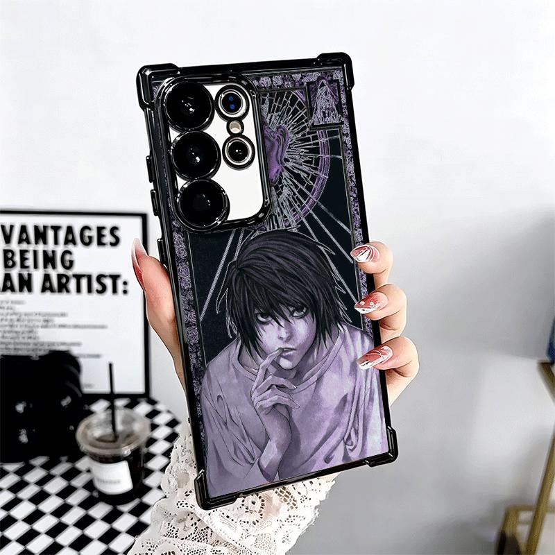 N-Notes D-Deaths L Lawliet Soft Phone Case For Samsung Galaxy S26 Ultra S25 Edge S24 FE S23 Plus S22 S21 + S20 Plating Anti-Fall