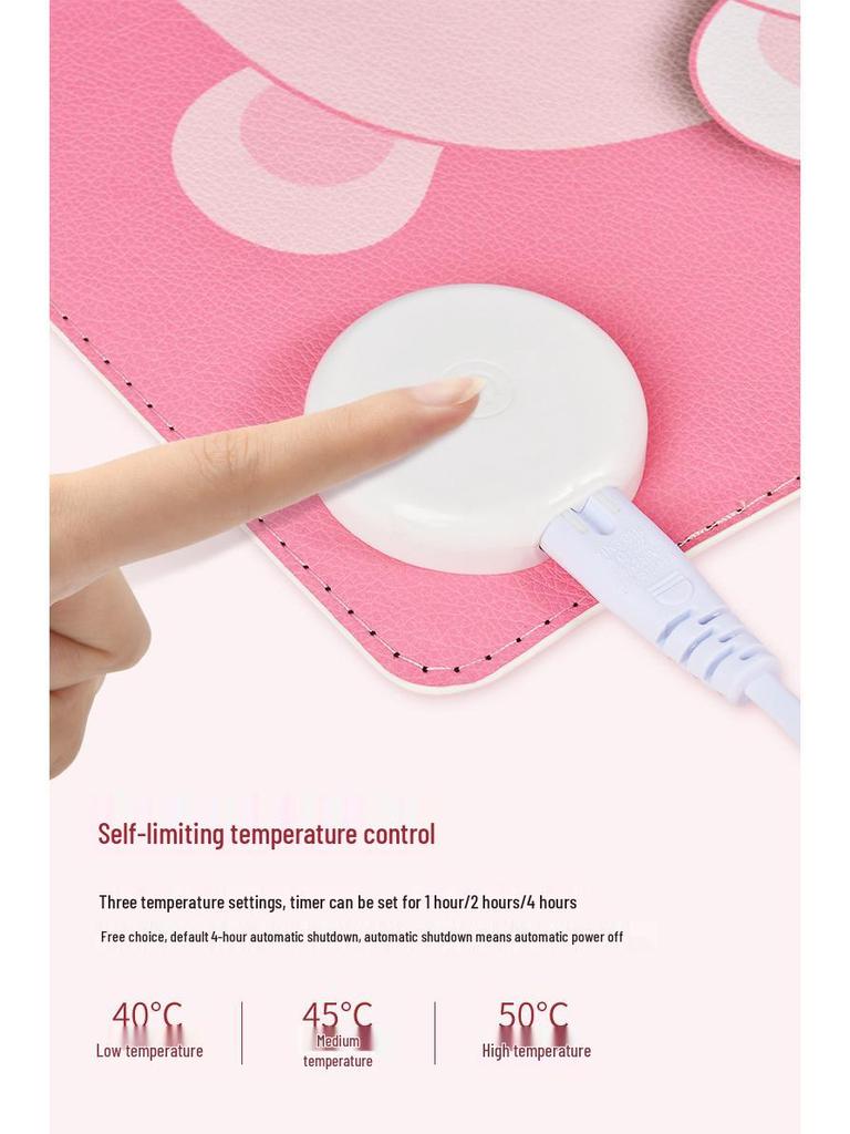 Dual-Use Heated Desk Mat: Wide Voltage Mouse Pad & Writing Surface