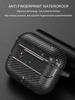Waterproof Carbon Fiber Texture Soft Silicone Earphone Case With Keychain Hook For Apple Airpods Pro 2 Generation 2nd Air Pods 3 Gen Shockproof Cover