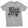 Music Band T-shirt Life Without Music Would Be Boring Tee Musical Note Guitar Drums Violin Piano Player Tee Shirt Men's Ladies Tee