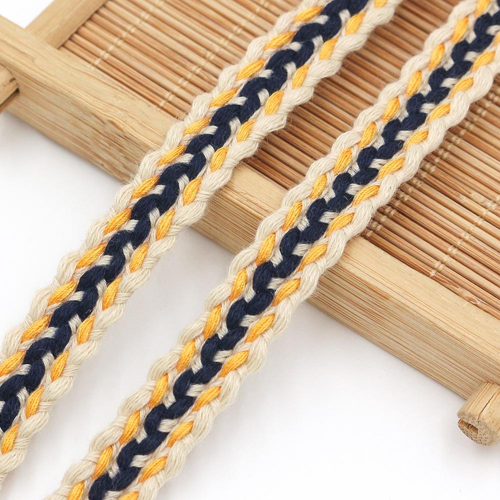 10yard  Classic Tweed Style Woven lace Trim Ribbon Garment Border Tape For dress Curtain Hat Bag DIY Sewing  lace trimming