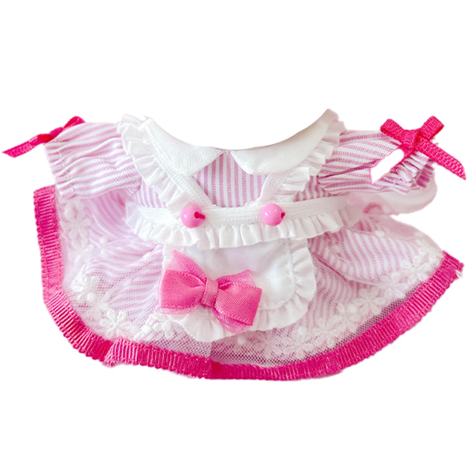 

Платье-фартук в стиле американской закусочной [Для 10-15 см] Розовый [Б/У]