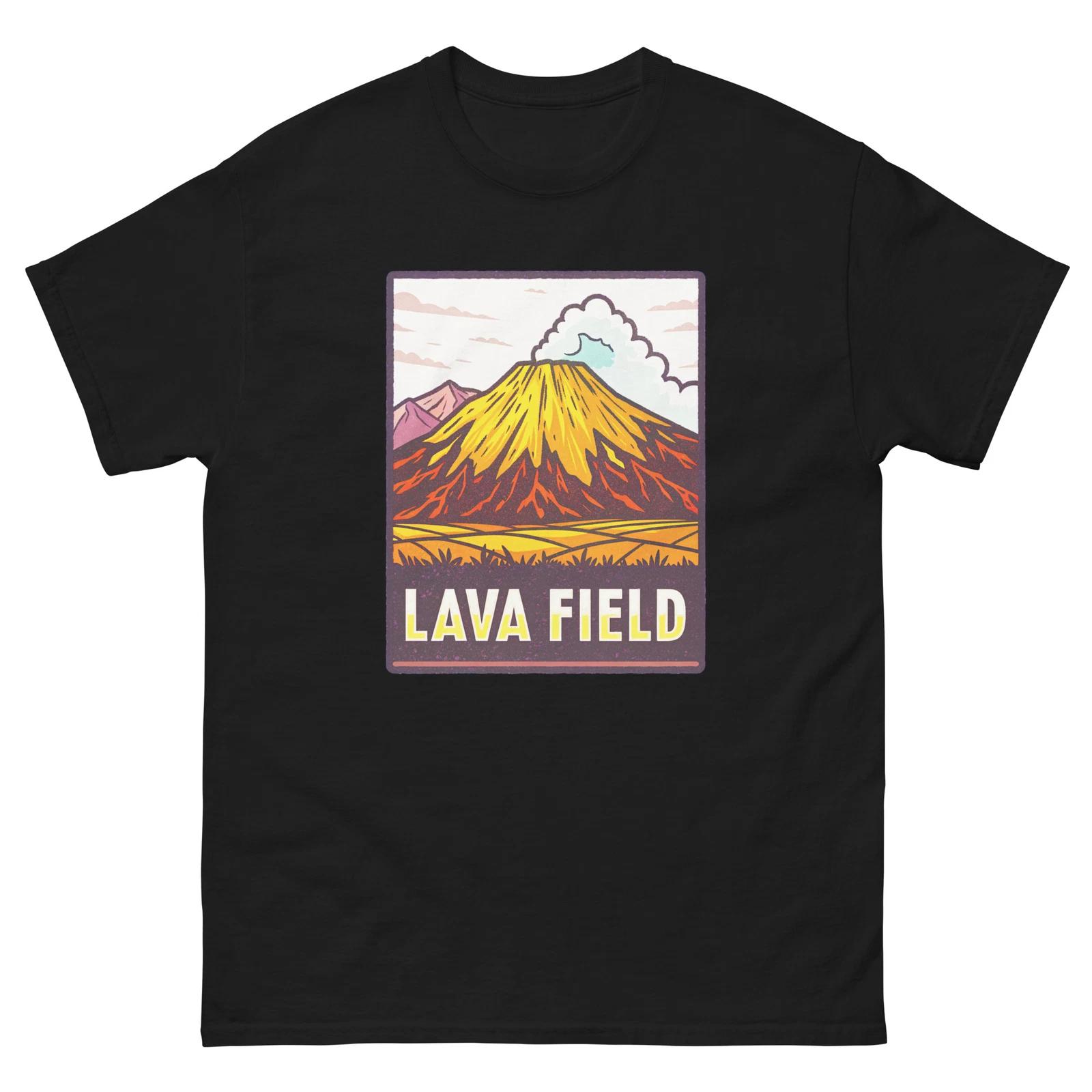 Lava Field Geographical Landscape Location Scenery T-Shirt M