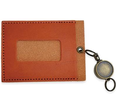 Passetui Passetui mit Rolle Echtleder Made in Japan Tochigi Leder Herren Damen (Rotbraun)