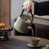 New tea making stove small set alcohol candle base anti-scalding handle beam pot Chinese tea making stove outdoor tea cooker