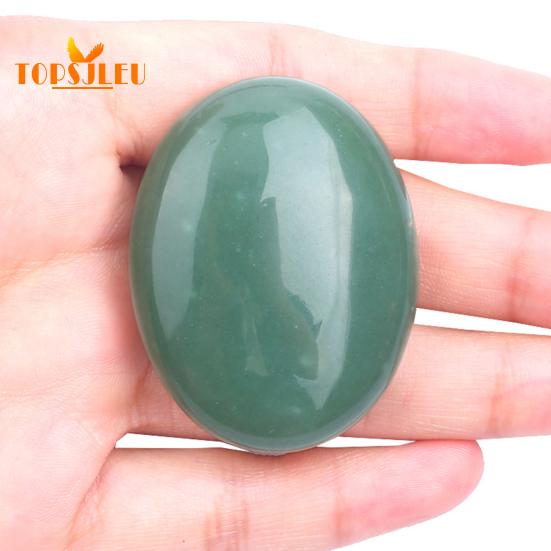 Natürlicher Heilstein, lebendige Farbe, energieausgleichender Angst- und Stressabbau, Therapie-Geschenk aus poliertem Jadestein