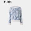 PORTS Women's Knitted Long-Sleeve Round Neck Sweater