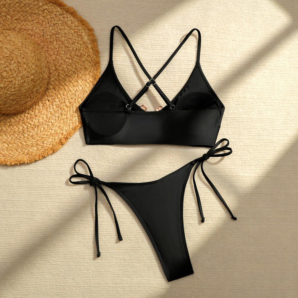 Costume da bagno bikini a due pezzi sportivo da donna
