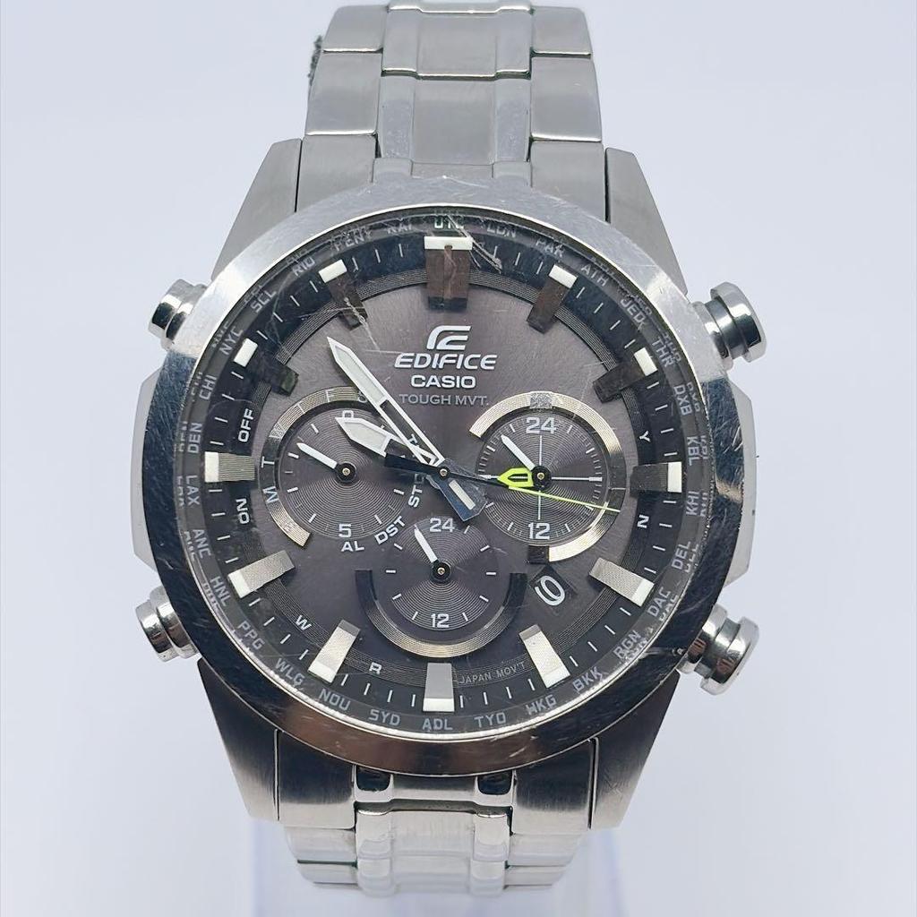 Used [Box & Links Included] Casio Edifice Radio Controlled Tough Solar Men's Chronograph