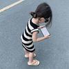 Abiti estivi a righe per bambina Abiti casual da principessa Abbigliamento per bambini Abiti per neonati e bambini Vestidos Abiti per bambine