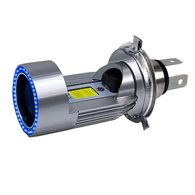 Sahkgye H4 LED Headlight Bulb Motorcycle Hi/Lo Beam with Angel Eye Daytime Running Light 25W 3000LM Super Bright 6000K