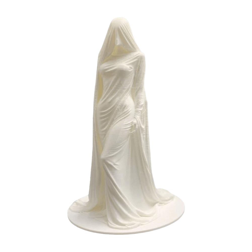 Dunkle Ästhetik Göttinnen-Skulptur 3D-gedruckte Desktop-Ornamente Retro-Umhang Frauenstatue Heimdekoration
