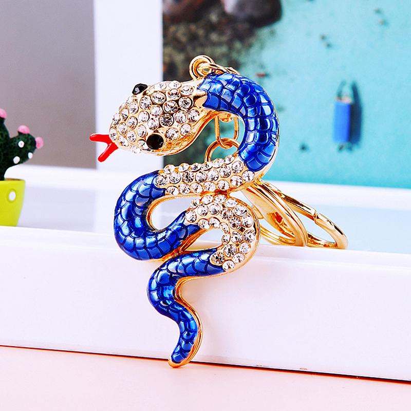 

Year Of Chinese Zodiac Snake Lucky Pendant Keychain Creative Key Ring Accessories Women Men Bag Charm Party Year Gift