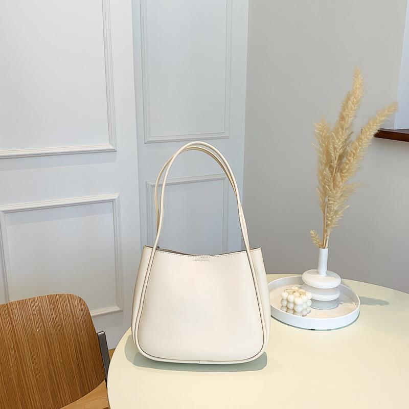 Internet Celebrity Large-capacity Soft Leather Bag Women's 2025 Summer New Foreign-style Texture Shoulder Underarm Bag Tote Bag Women's Bag