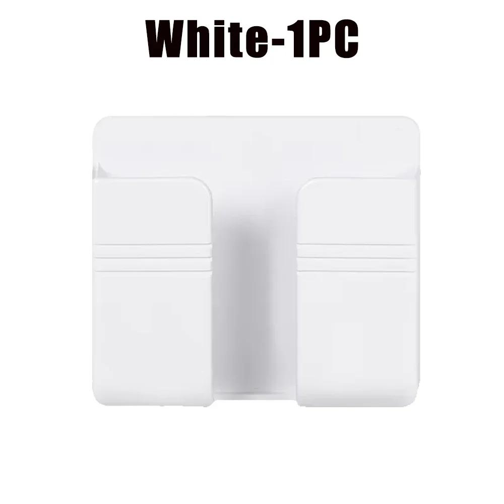 Smartphone Charging Station Wall Mount Multifunction Dock Storage Organizer Box Remote Control Holder Shelf Bracket Space