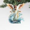 Angel Christmas Ornaments for Tree Religious Holy Family Hanging Ornaments Acrylic Jesus Angel Pendant for Holiday Home Decor