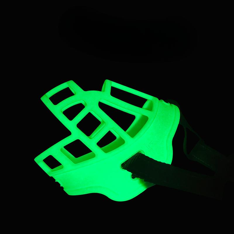 

Новый флуоресцентный чехол для рта собаки с регулируемыми функциями для ночного времени, противоскользящий, против перекусов, против облизывания и против укусов No. 2