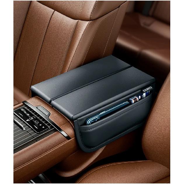 Cojín para Reposabrazos de Coche Cuero Antiarañazos Caja de Almacenamiento para Reposabrazos de Consola Central Funda de Almohadilla Dividida Para Mercedes Benz GLE W167 BMW