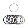 Nippon Chuko NBK Hair Ties, Ring Elastics, Medium, 10-Pack, 3mm Diameter, Dark Tone, F10-RM-3