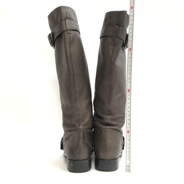 TOD’S Skórzane Oficerki Włoskie Damskie 37.5 23.5-24.0 Brązowe(UŻYWANY)