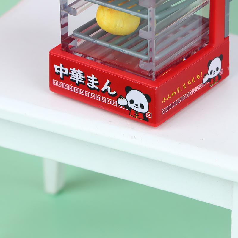 Doll House Mini Kitchen Appliances Microwave Oven Steaming Box Pantry Model