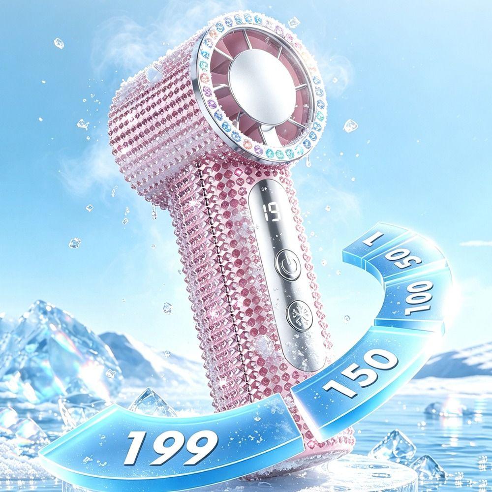 199 Gears Mini Cooling Fan Sparkling Turbo High Speed Fan  Indoor Outdoor Use
