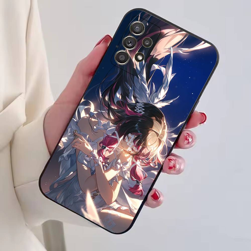 Genshin Impact Damselette Columbina Phone Case For Samsung S25,S24,S21,S22,S23,S30,Ultra,S20,Plus,Fe,Soft Silicone Black Cover
