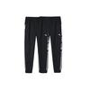 Anta Solid Color Drawstring Knit Joggers Men Bottoms Black 152217327-2