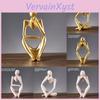 Thoughtful Pose Resin Figurine For Home Office And Living Room Display