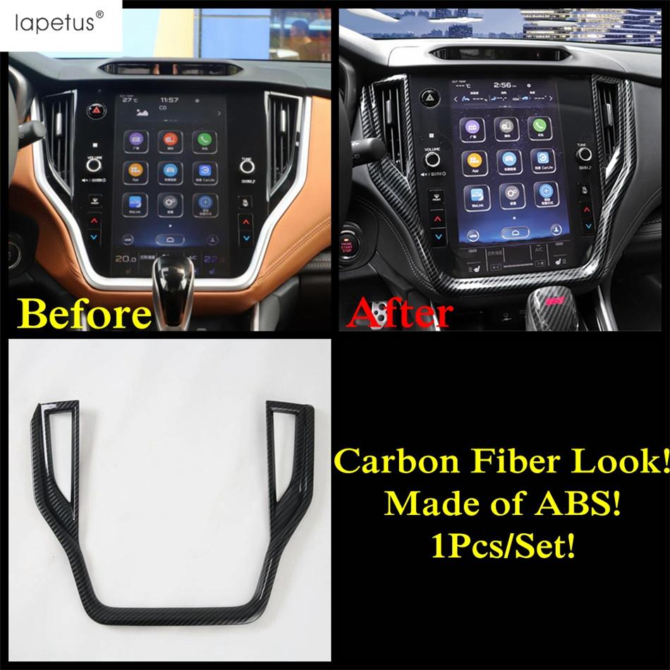 For Subaru Outback   Head Lamp Steering Wheel Gear Water Cup Holder Gear Shift Panel Cover Trim Carbon Fiber Accessories