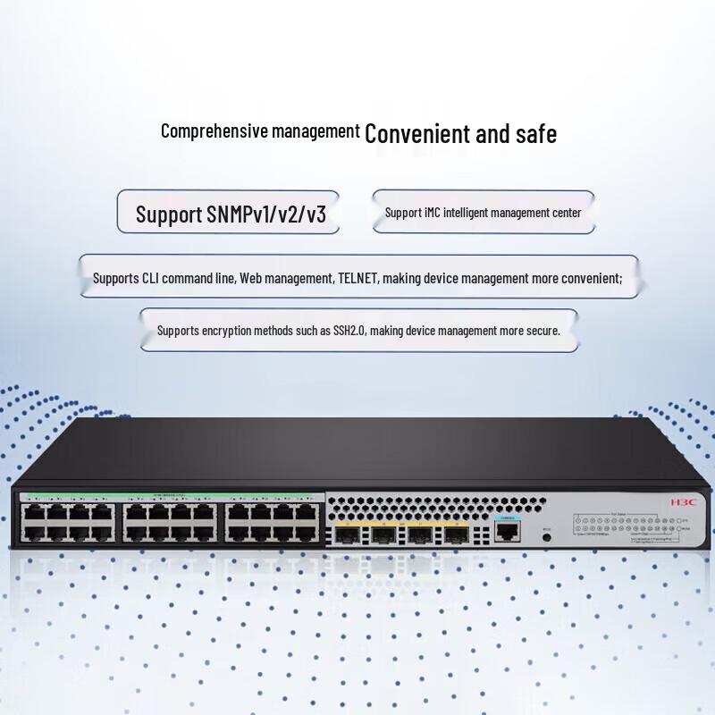 H3C S5024X-PWR-EI 24-Port Gigabit PoE+ Managed Switch