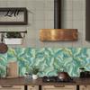 Heat Resistant Kitchen Backsplash Tiles 12PCS Imitation Marble Pattern Wall Stickers Self-Adhesive Waterproof EVA Scratch Decor for Home Tiles,