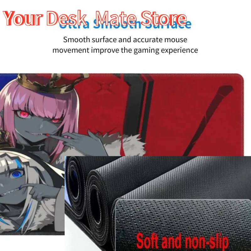XXL Laptop Deskmat Non-slip Mat Pc Accessories Hololive Large Mousepad Gamer Gawr Gura Mausepad Kawaii Mousepad Mat Keyboard Pad