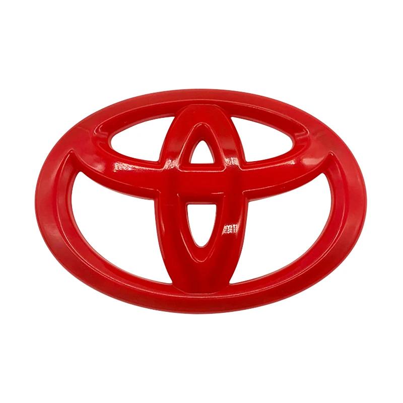 

Car Steering Wheel Decorative Stickers Emblem For Toyota Hilux Prius Avensis Auris Verso Corolla Camry Car interior stickers красный