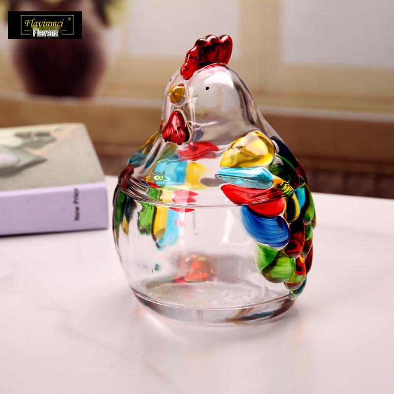 Flavinmci Glass Candy Storage Jar